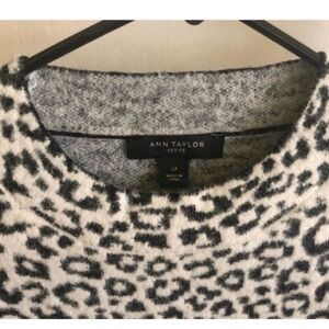 Leopard Trendy Leopard Animal Print  Heavy Weight Top Size LP Ann Taylor Be Bold